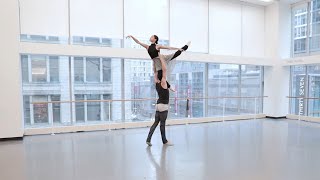Jeraldine Mendoza and Dylan Gutierrez Rehearse Arabian from The Nutcracker