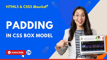 CSS3 Full Course[4K] - 26 | CSS Padding Explained in Telugu | CSS BOX MODEL | తెలుగు #css #css3#html