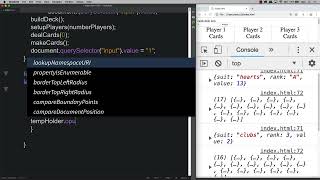 55 Modern JavaScript 54 007 Make Cards for Players Wealth