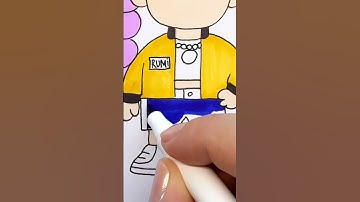 How to Draw Rumi from kpop demon hunters | Step by step drawing