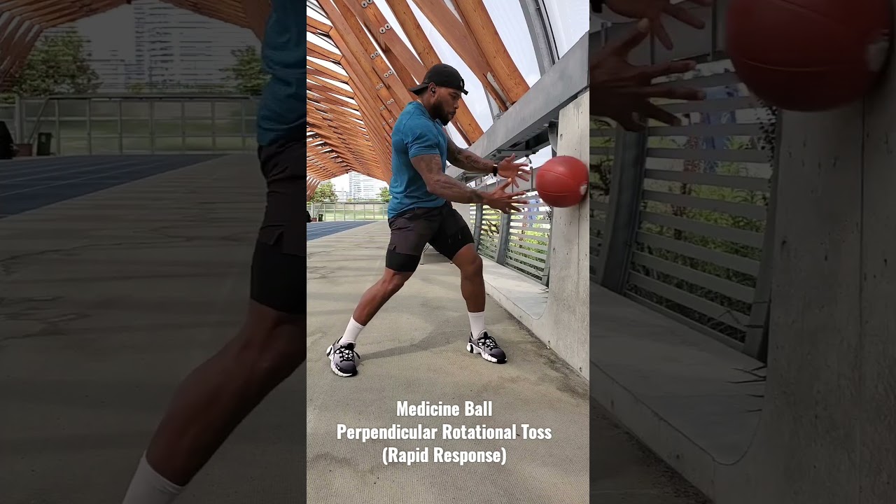 Medicine Ball Perpendicular Rotational Toss Rapid