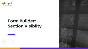 Form Builder - Section Visiblity