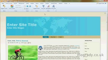 Artisteer Tutorial WordPress 2/14 Color & Fonts