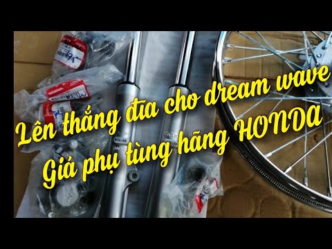 Video Lên thắng đĩa trước cho xe dream wave anpha cần những... - youtube