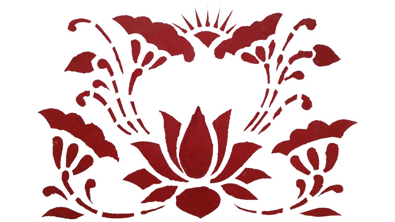 How to create easy Stencil Cut Design YouTube