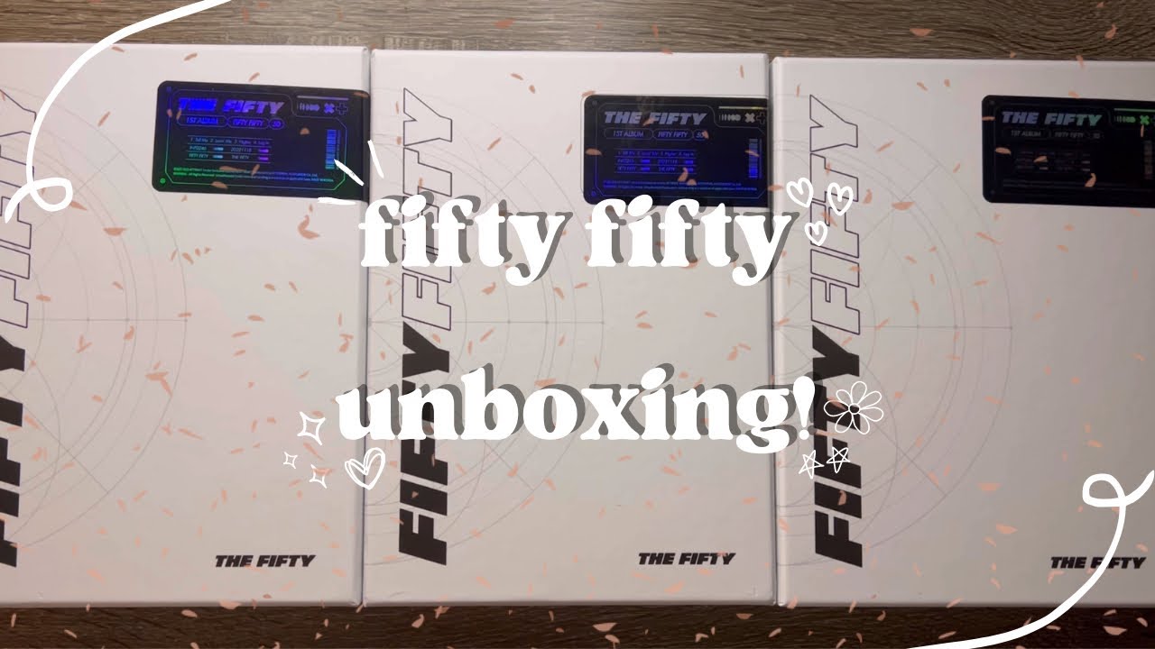 🍭 starting my fifty fifty collection! unbox 3 the fifty albums with me!! | unboxings #16