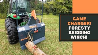 Forestry skidding winch is a GAME CHANGER! TMG Industrial FW40T