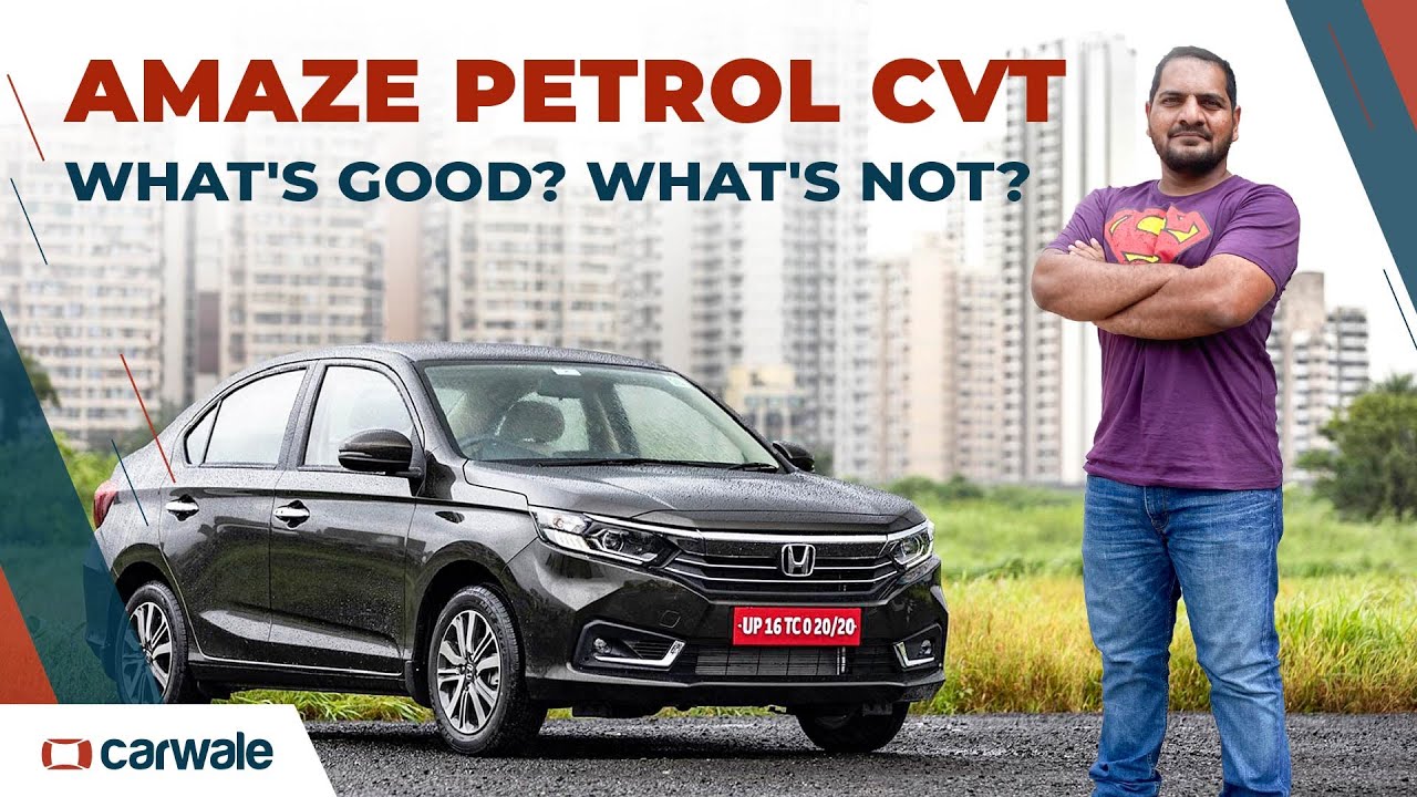 Honda Amaze Petrol CVT 2022 Review  Whats Good and Whats Not  CarWale