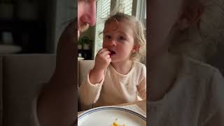 Baby Pretends To Share Fry