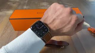 Apple Watch Hermès - 40mm-44mm Fauve Barenia Leather Double Tour