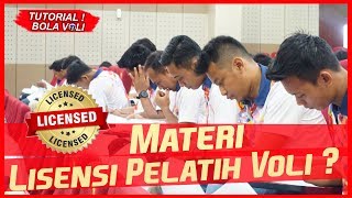 Apa saja Materi Lisensi Pelatih Bola Voli di Indonesia ?? #tutorialbolavoli