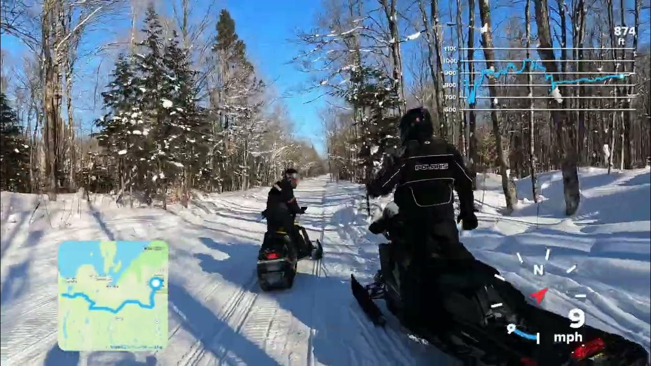 Snowmobile Trip Across Michigans UP Near Gwinn/Munising Michigan