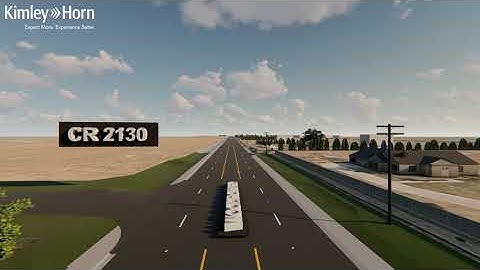 Lubbock County Woodrow Road 3D Fly-Through Simulation