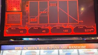 Frozen Fire .10 up to $18 max bet. #vgt #winstar #slots #casino #highlimitslots