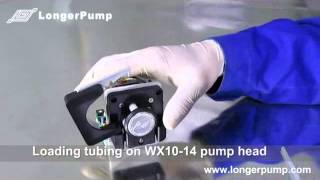 How to load tubing on peristaltic pump head WX10 14