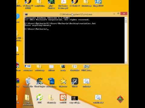 Batch Scripting Tutorial 2 - Creating and Setting Variables