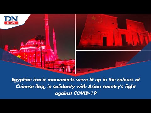 egypt's-monuments-lit-up-in-red-in-solidarity-with-china-over-coronavirus
