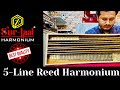 5line reed harmonium full singing demonstration hamko kiske gam ne with 5 line german reed cover