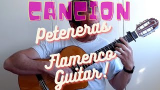 Video thumbnail of "Cancion Petenera on flamenco guitar (original version -Paco Pena)"