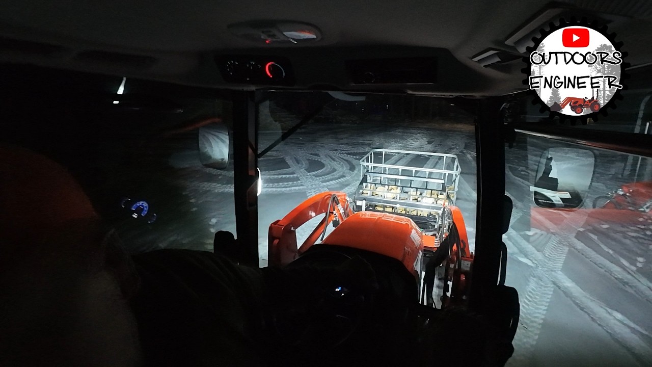 Модернизация освещения трактора: светодиодная подсветка кабины Kioti