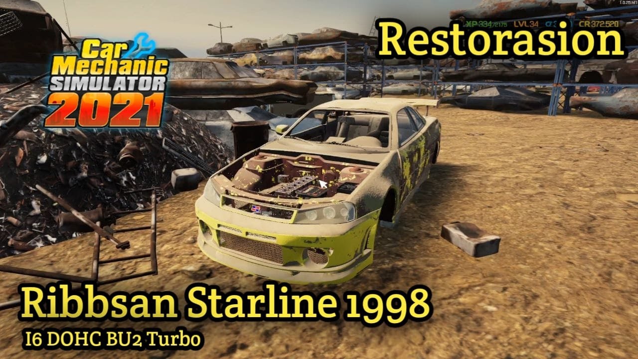 Restorasion!! Ribbsan Starline 1998 (I6 DOHC BU2 Turbo) Car Mechanic Simulator 2021 YouTube
