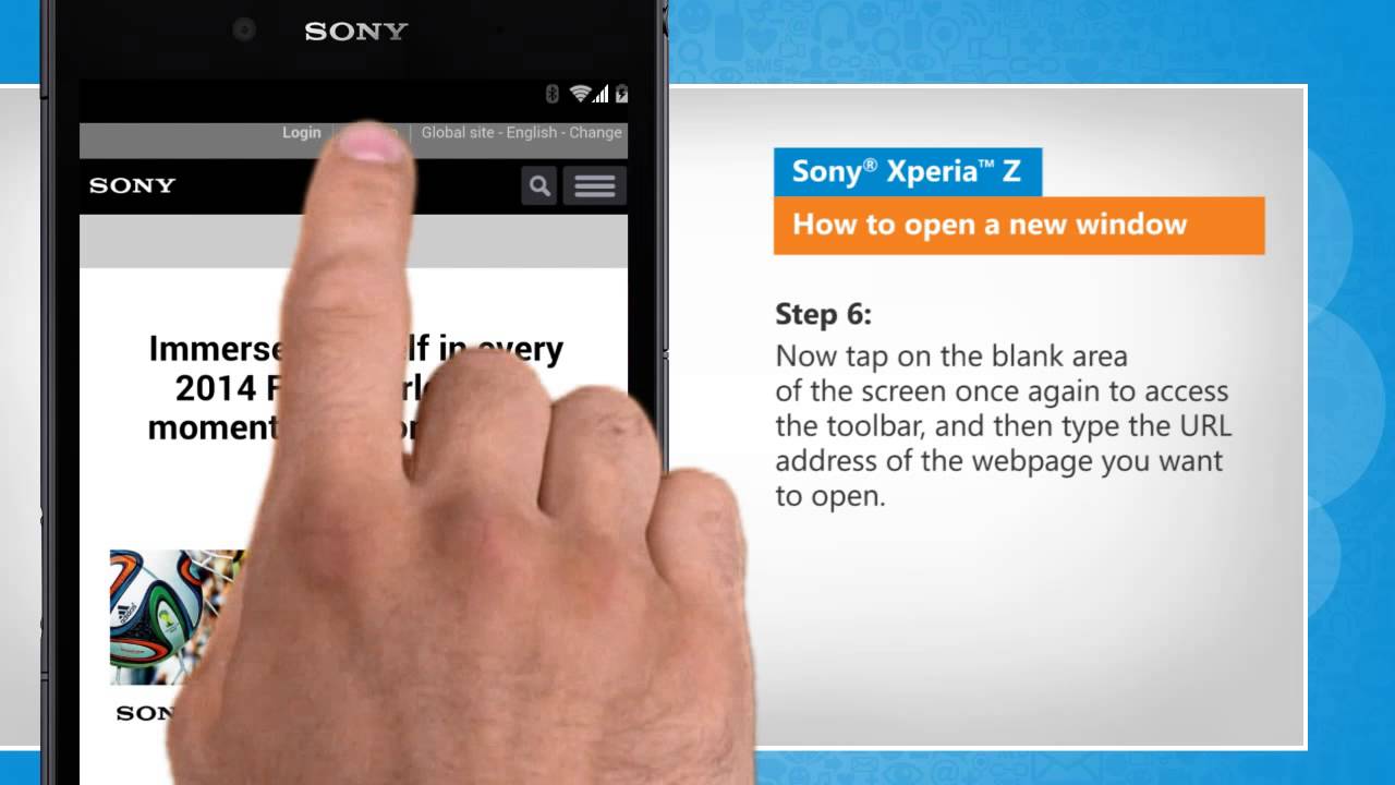Open a new window in Sony® Xperia™ Z - YouTube