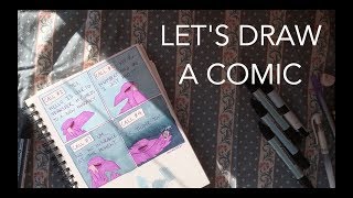 DRAWING A DIARY COMIC FROM START TO FINISH! | Corvid Comics
