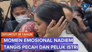 Sentenced to 18 Years in Prison, Nadiem Cries in His Wife's Arms