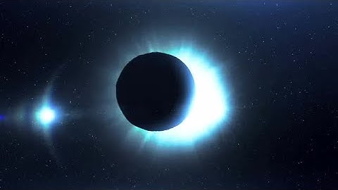 Futuristic Blue Solar Eclipse Stock Motion Graphics