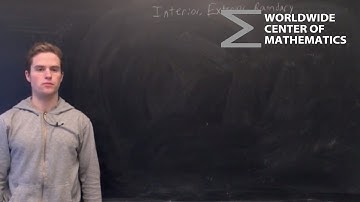 Topology: Interior, Exterior and Boundary