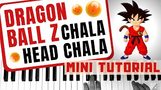 Dragon Ball Z - Chala Head Chala en piano (tutorial / estribillo)  #shorts