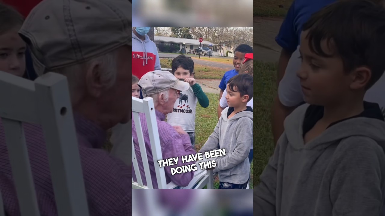 Kids Bringing Joy to Old Man Battling Dementia ❤️