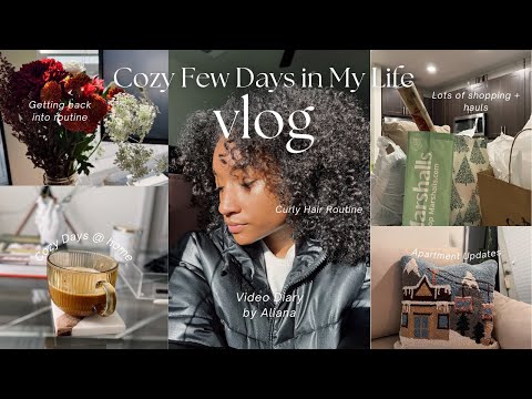 ✨ Cozy Days in My Life Vlog | New Apartment Updates, Curly Hair Routine, Retail Therapy & more! 🍂