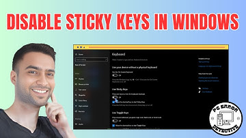 How To Disable Sticky Keys Windows 10