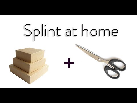 How to practice splinting hand, wrist, and finger splints