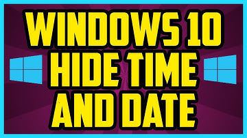 HOW TO HIDE THE CLOCK ON WINDOWS 10 2018 (FAST) - Hide The Time and Date On Windows 10 Taskbar