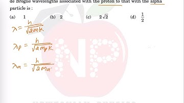 A proton and an alpha particle have the same kinetic energy. The ratio of de-Broglie wavelengths