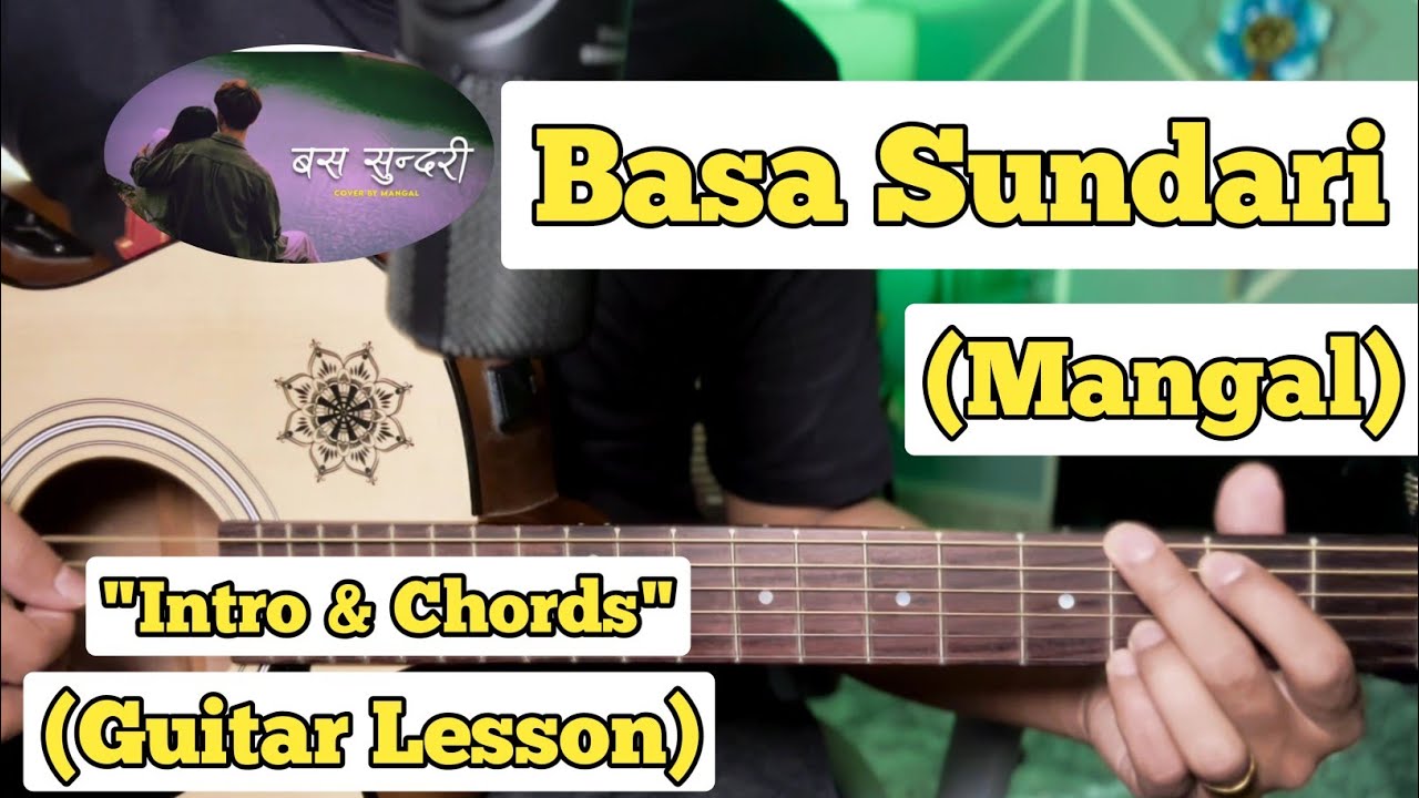 Basa Sundari - Mangal | Guitar Lesson | Intro Melody & Chords | (Titkok Version)