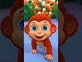 The Monkey Went Over The Mountain | Nursery Rhymes Cartoon Kids Songs | #nurseryrhymes #babysongs