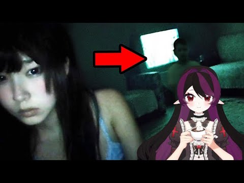Reacting To 10 SCARY Videos For FULL SCREEN TERROR