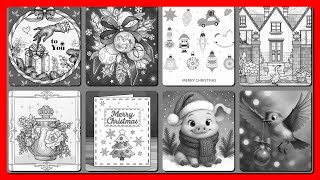 Color by Number Christmas Collage Gifts and Ornaments Hey Color app #relaxmindgames #coloring screenshot 3