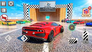 Super GT Car Stunt Superhero Driving -  Impossible Car Mega Ramp Racing 3D - Android Gameplay #2 screenshot 1