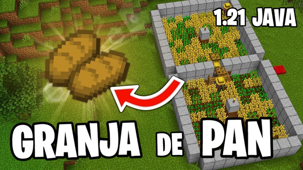 Granja de Trigo y Pan Automática  1.21 Minecraft Java