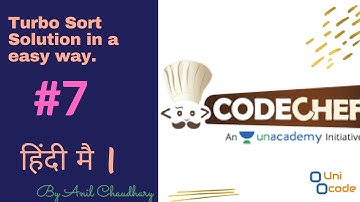 Turbo Sort CodeChef Solution in JAVA  || in easy way|| Hindi