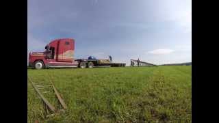Setting up bleachers for the Gettysburg Civil War Reenactment 2015