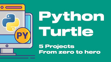 🐍🐢Python Turtle Five Projects from zero to hero