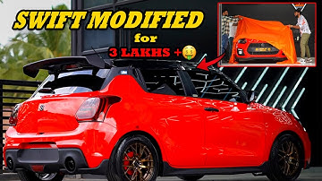 3 lakhs🤑worth modification 🔥 on our car😱Swift Modified 🚗🔥 Detailing Wolves | Kovai 360*