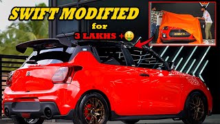 3 lakhs🤑worth modification 🔥 on our car😱Swift Modified 🚗🔥 Detailing Wolves | Kovai 360*