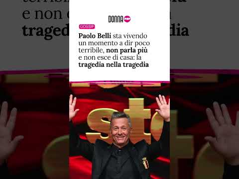 Video Paolo Belli sta attraversando un momento terribile, non parla più e non esce di casa