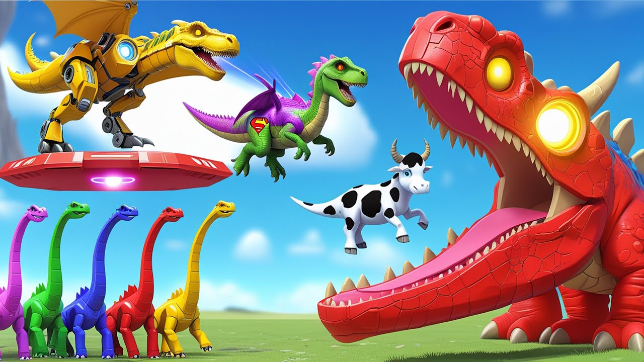 All DINOSAUR T-REX vs ALL DINOSAUR DISTORTUS REX DINOSAUR FIGHTING IN JURASSIC WORLD EVOLUTION